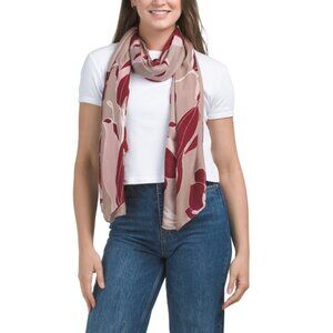 RADLEY LONDON Maroon Multi Floral Scarf